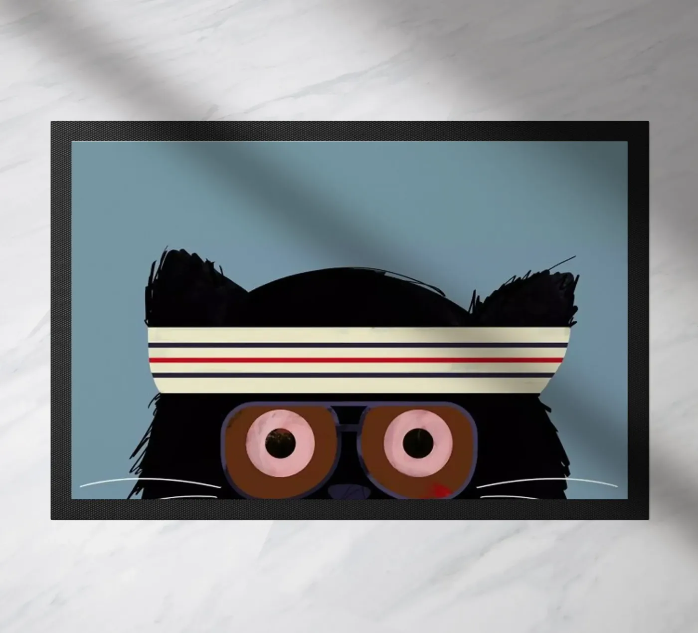 Cat - Tenenbaum doormat by Doozal