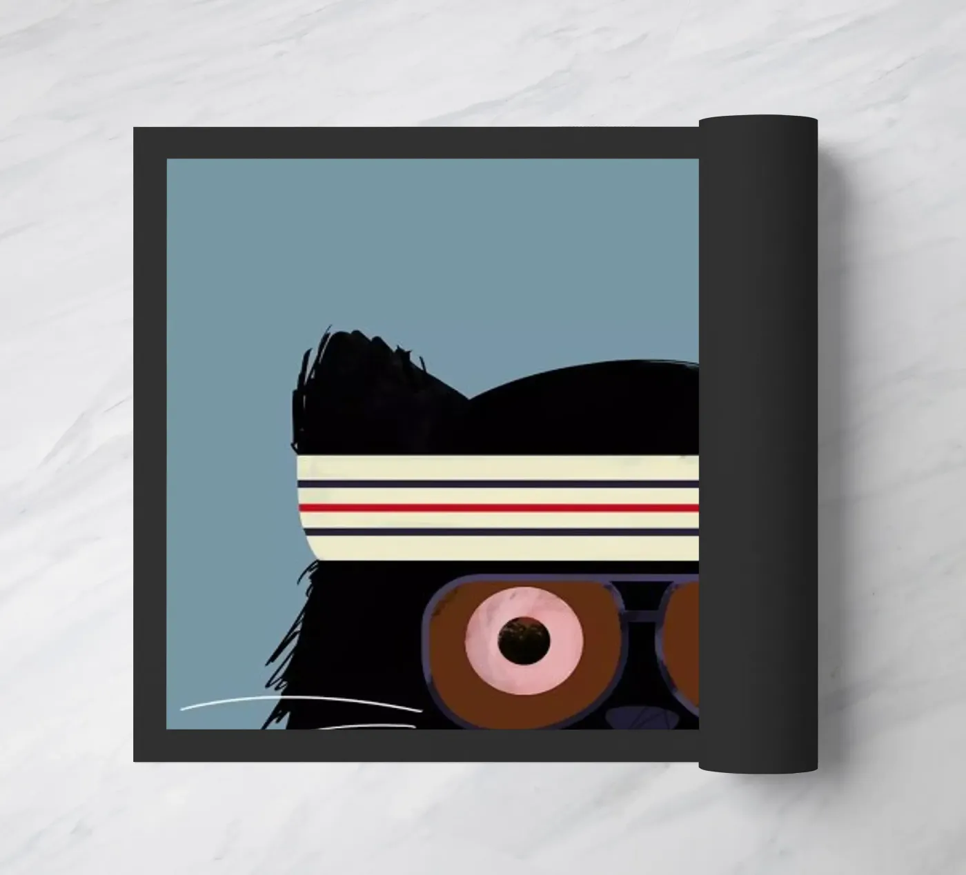 Cat - Tenenbaum doormat by Doozal