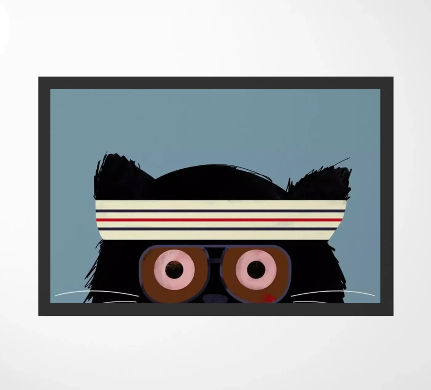 Cat - Tenenbaum doormat by Doozal