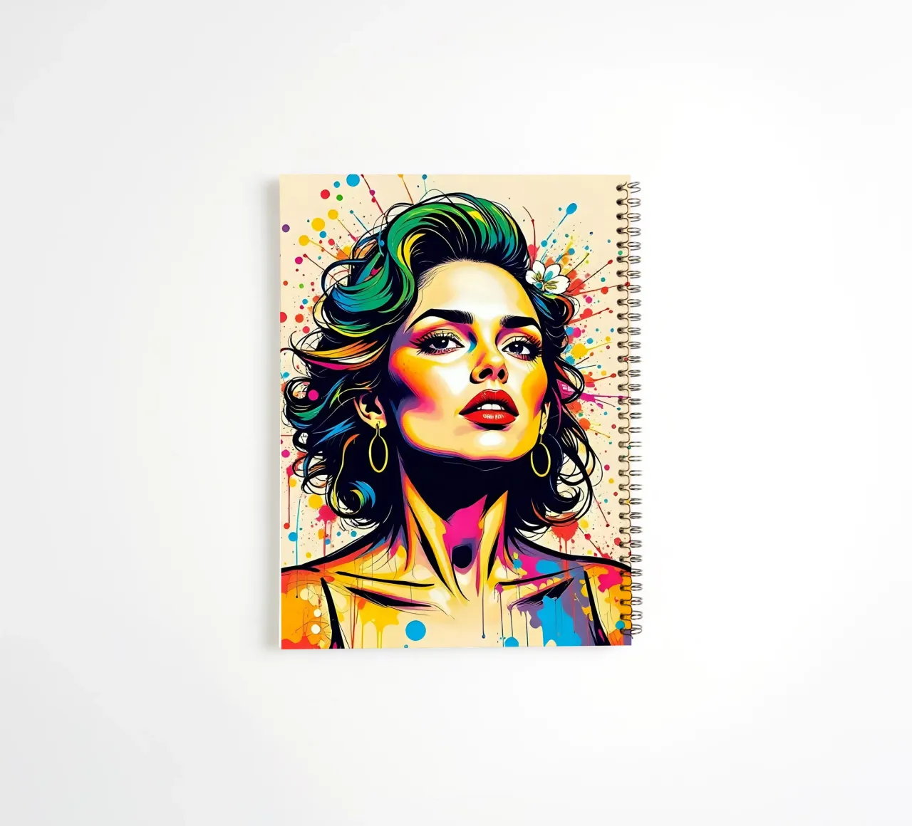 Style_A_11 spiral notebook by AI-Portraits by LK