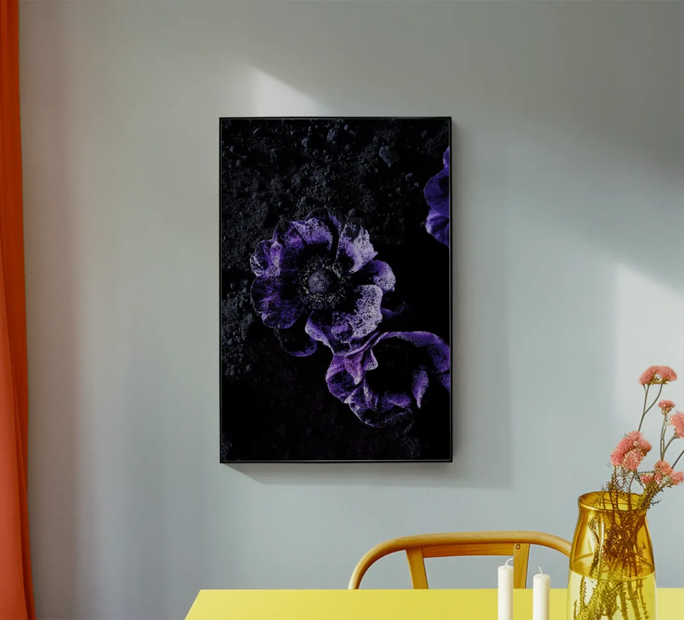 Flowers Three plexiglas de neon* fotografie
