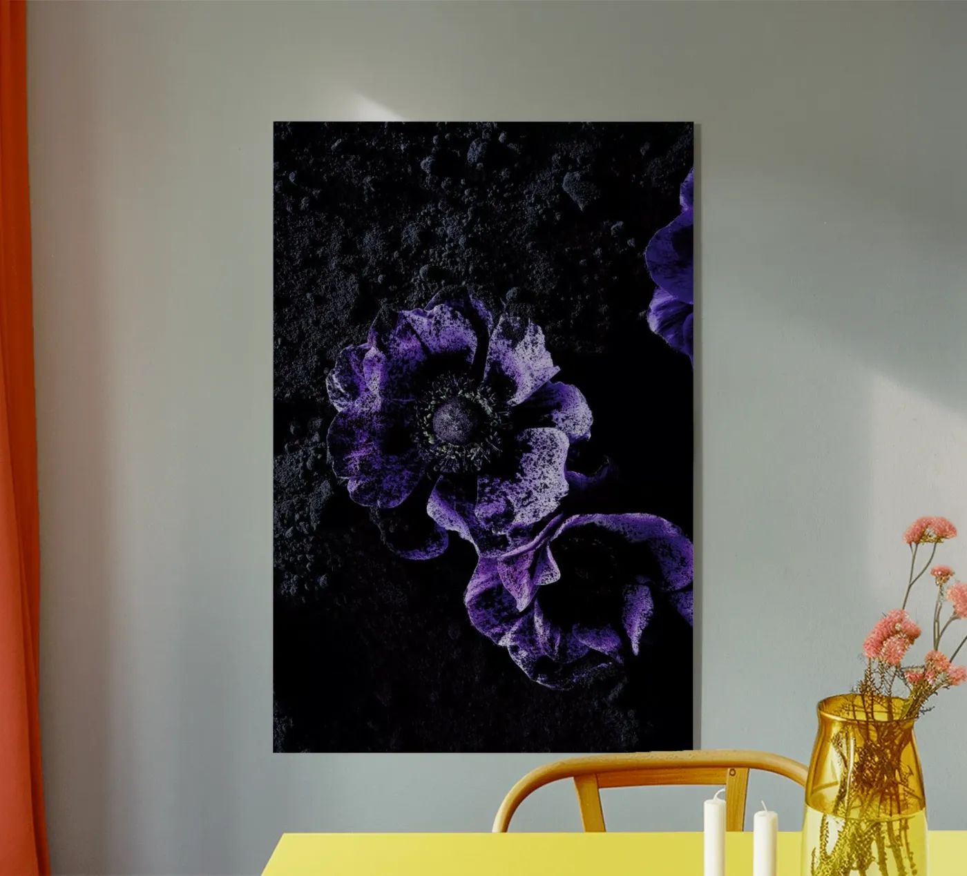 Flowers Three plexiglas de neon* fotografie