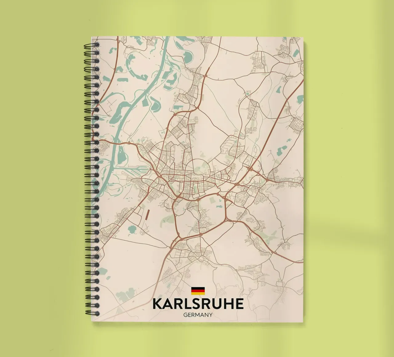 Karlsruhe DE spiral notebook by Jacob W MICKELSON