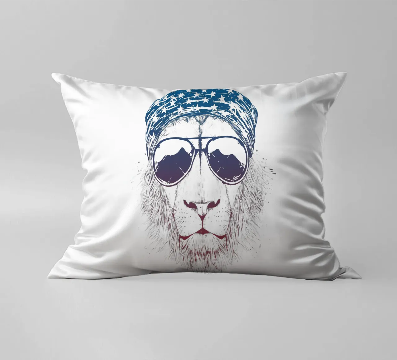 Wild Lion cuscino da Balazs Solti