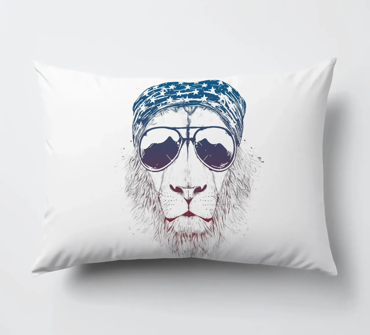 Wild Lion cuscino da Balazs Solti