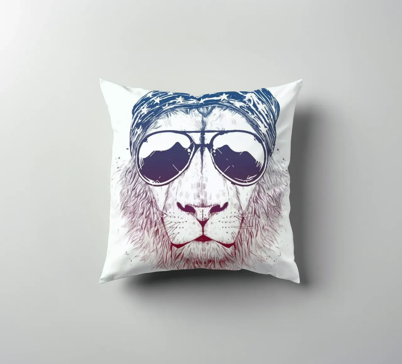 Wild Lion cuscino da Balazs Solti