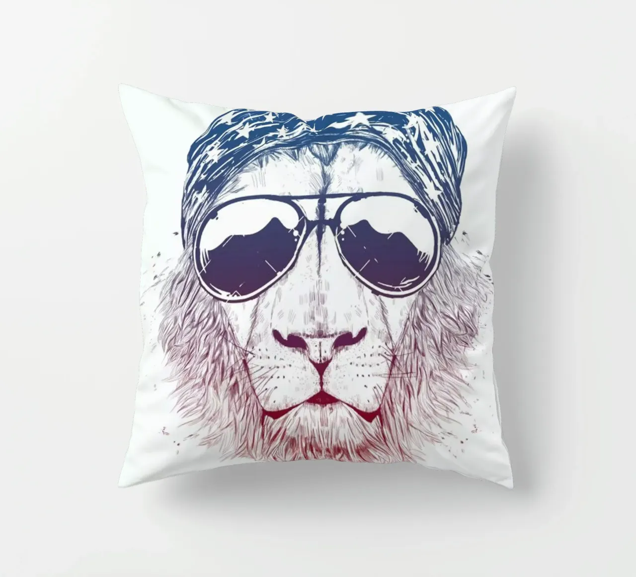 Wild Lion cuscino da Balazs Solti