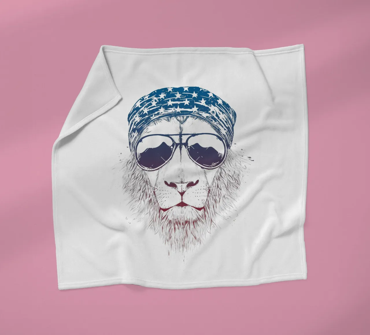 Wild Lion coperta in pile da Balazs Solti