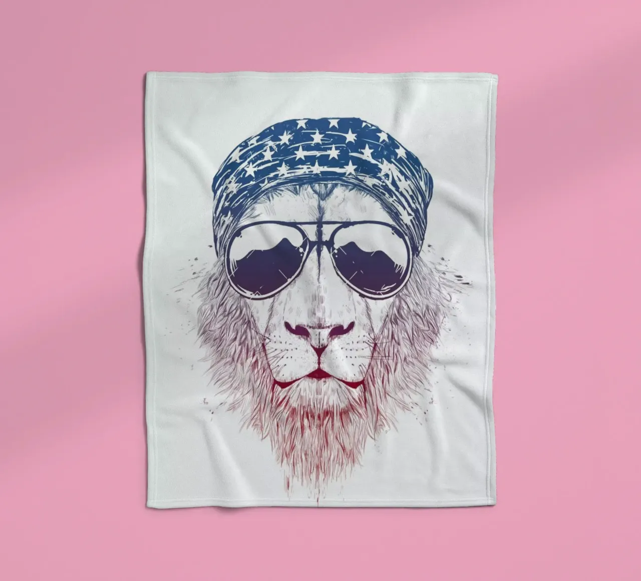 Wild Lion coperta in pile da Balazs Solti