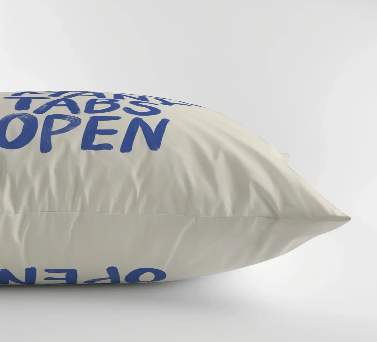 My Brain Has Too Many Tabs Open Witty Relatable Typography decorative cushion by THE MOTIVATED TYPE