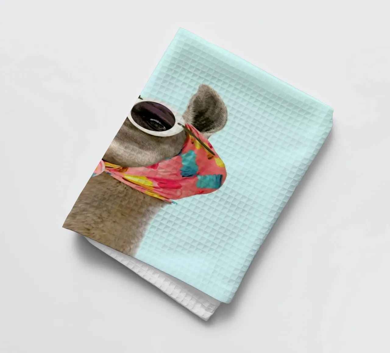 Fashion Llama tea towel by Paul Fuentes Design