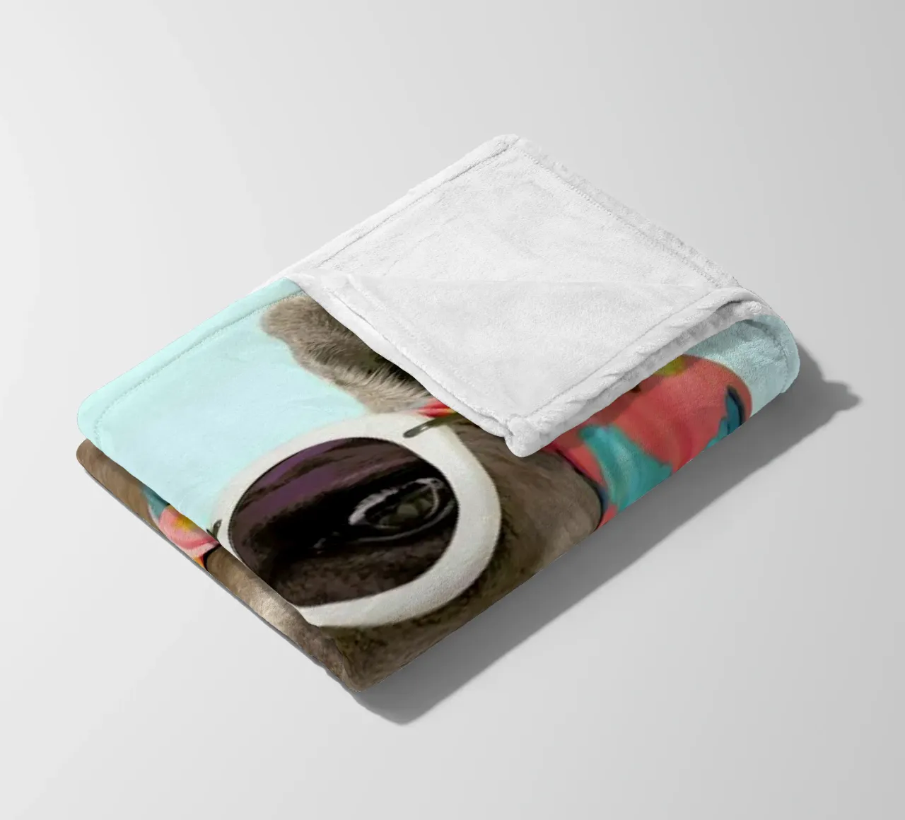 Fashion Llama fleece blanket by Paul Fuentes Design