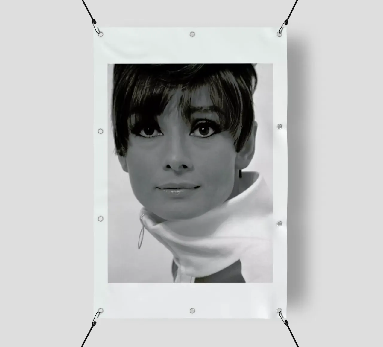 Audrey Hepburn, 1966 telo in pvc da Gallery Print and Art Limited