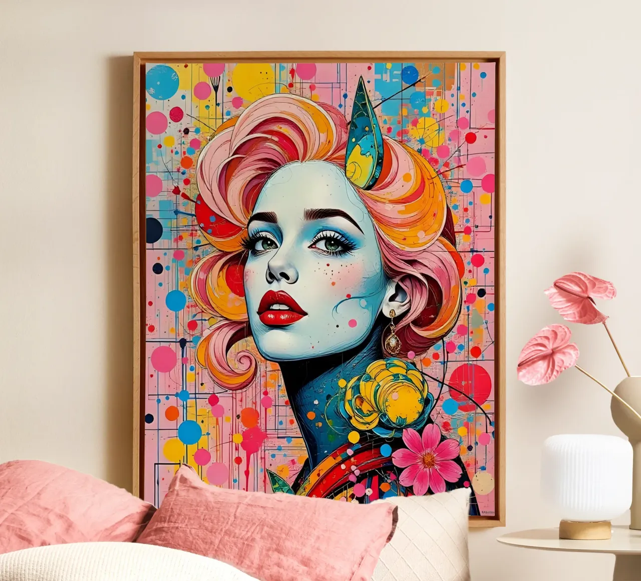 Stijl_A_12 canvas met Baklijst van AI-Portraits by LK
