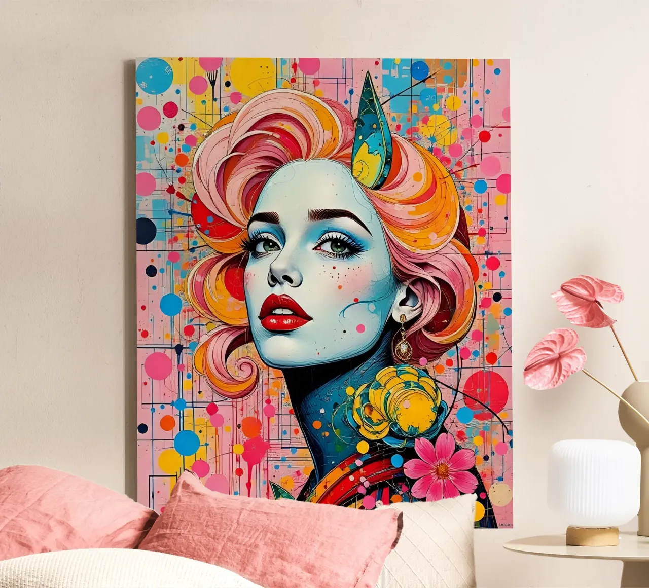 Stijl_A_12 canvas met Baklijst van AI-Portraits by LK