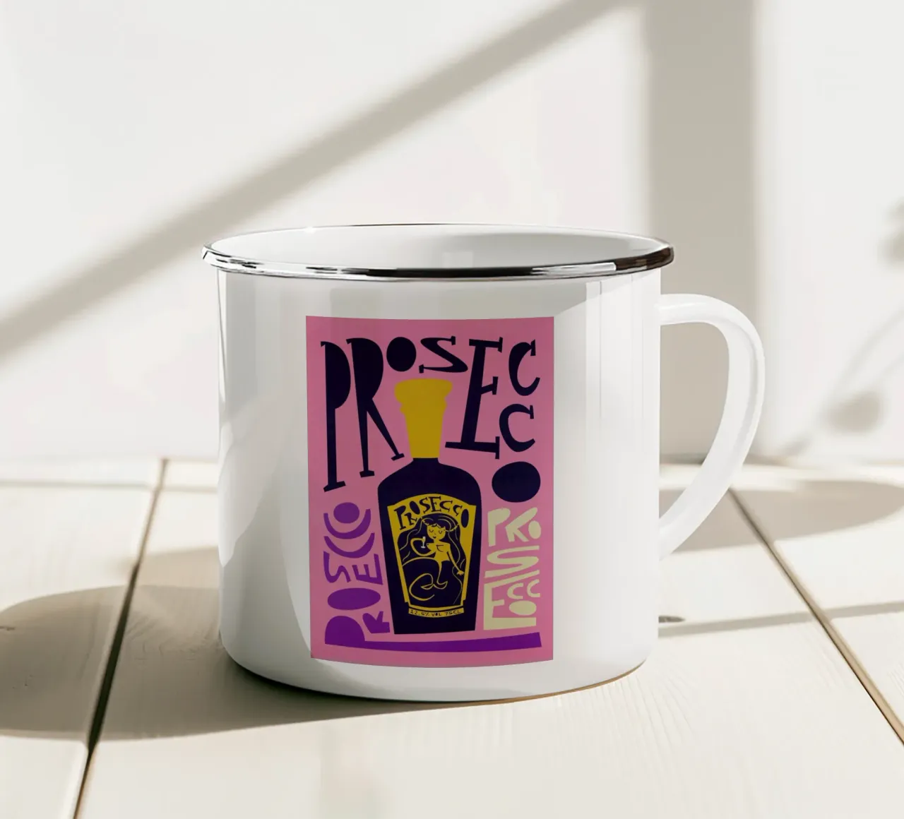 Prosecco tazza in smalto da Fox & Velvet