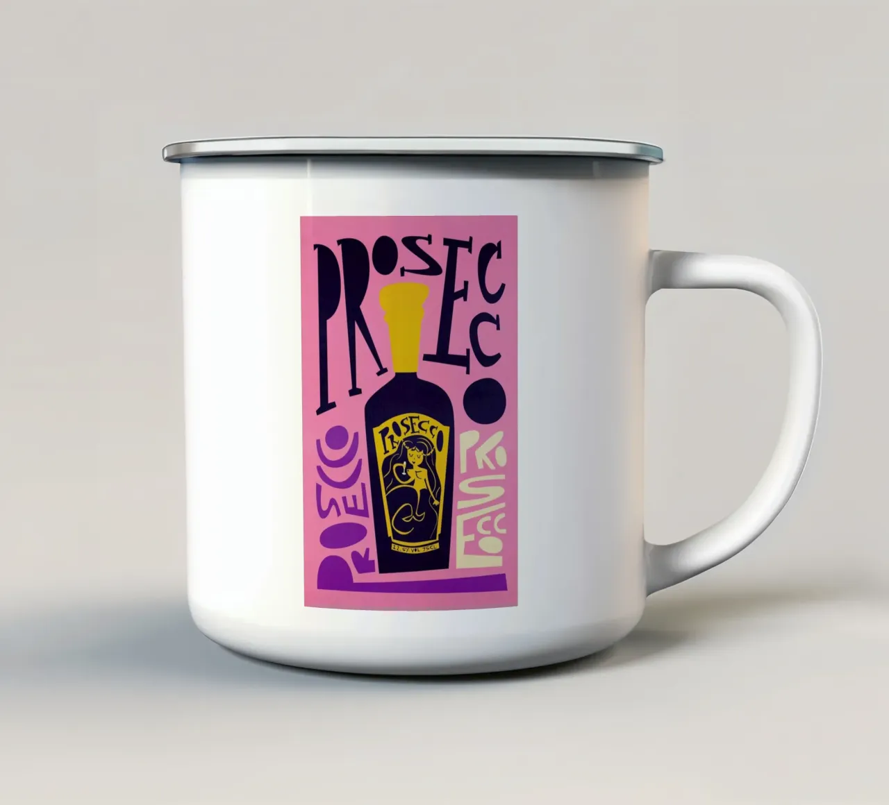 Prosecco tazza in smalto da Fox & Velvet
