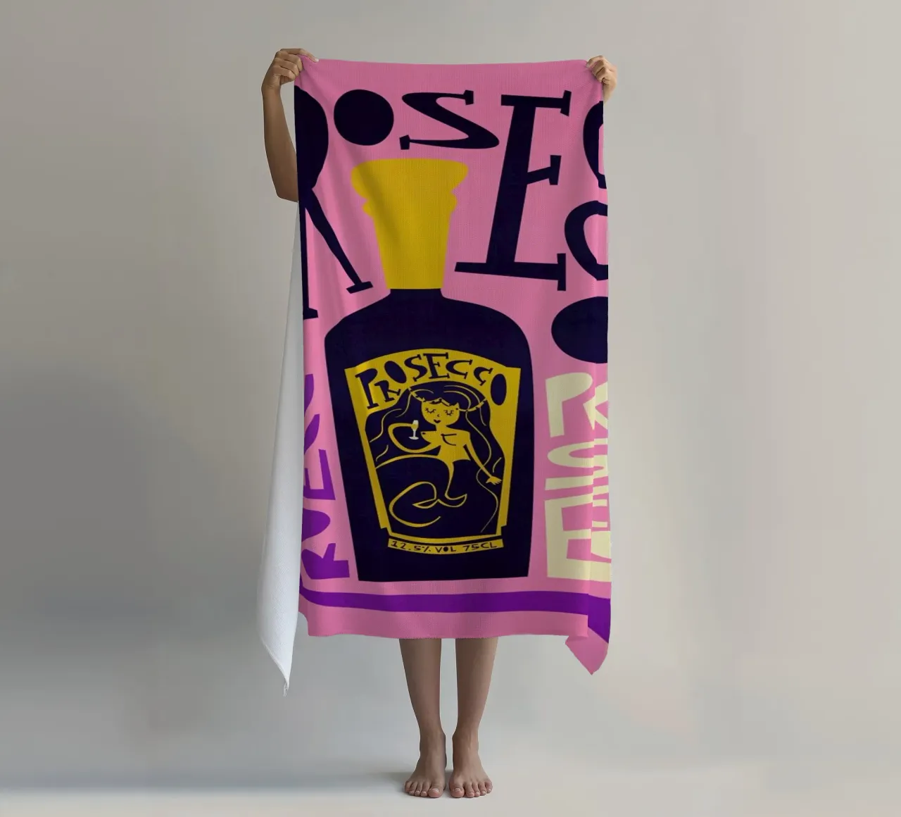 Prosecco telo mare da Fox & Velvet