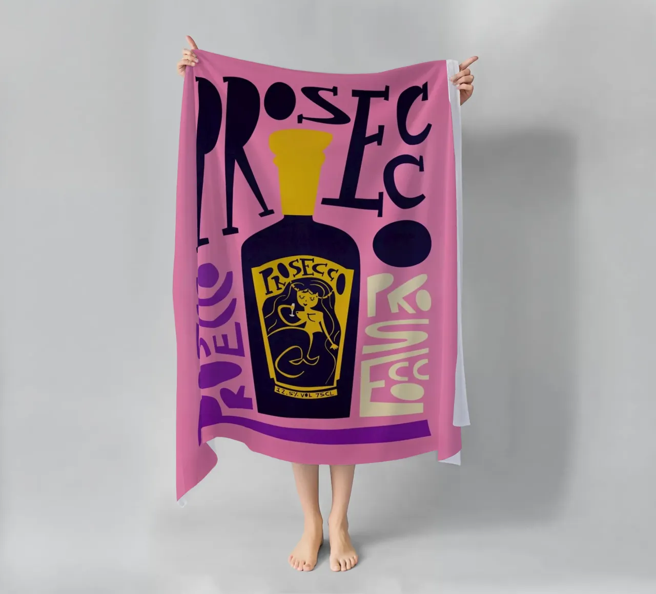 Prosecco telo mare da Fox & Velvet