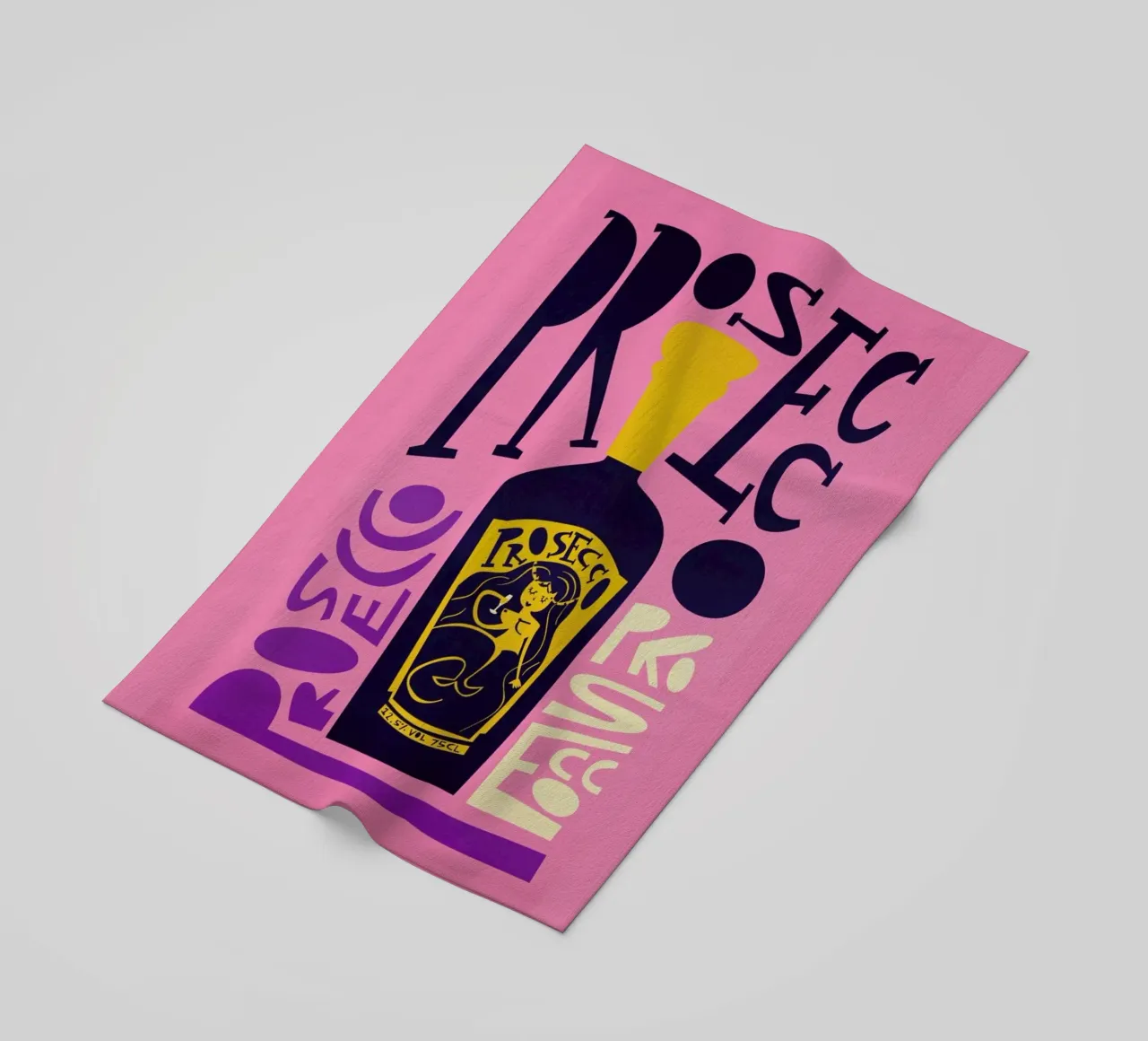 Prosecco telo mare da Fox & Velvet