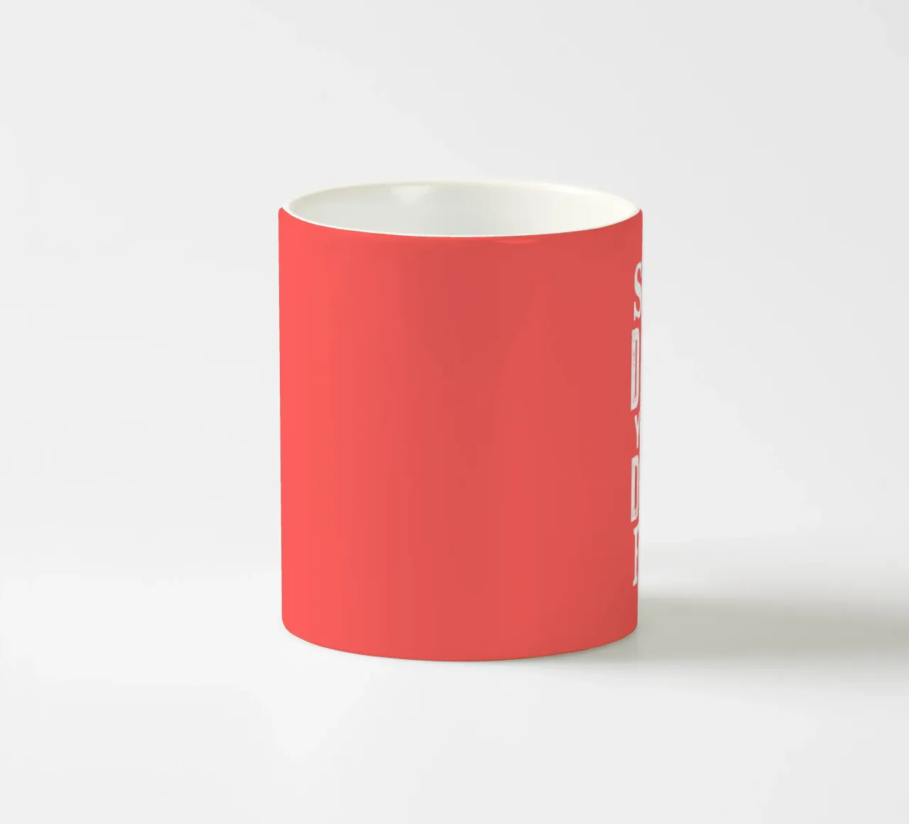 Slow Down You're Doing Fine Bold Letterpress Typography ceramic mug by THE MOTIVATED TYPE