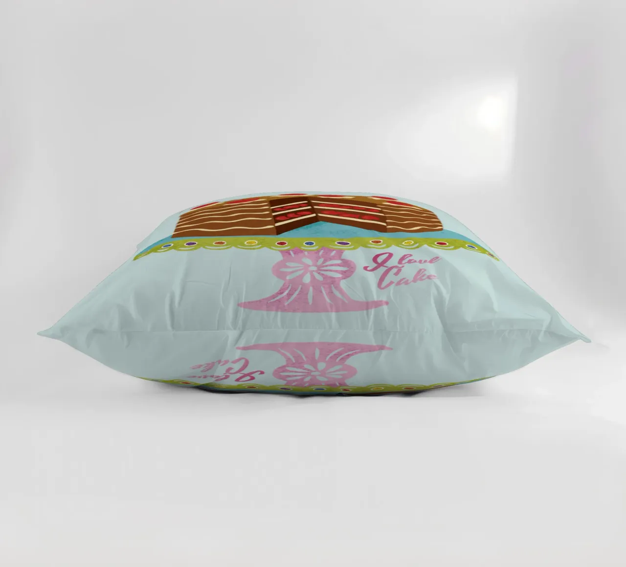 Adoro la torta Look retrò cuscino da DYDesign
