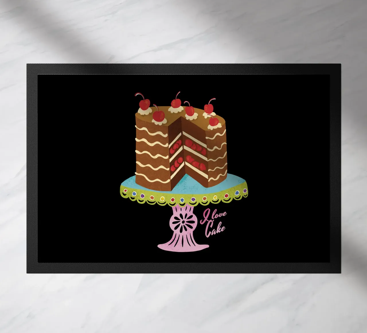 Adoro la torta Look retrò zerbino da DYDesign