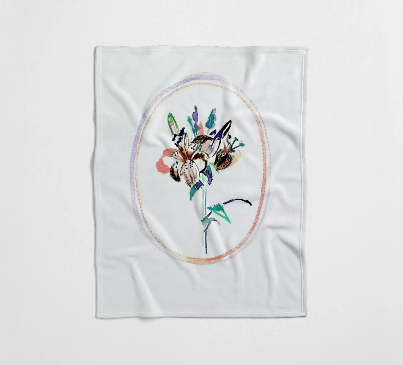 Flora Fleecedecke von Céleste Hollak