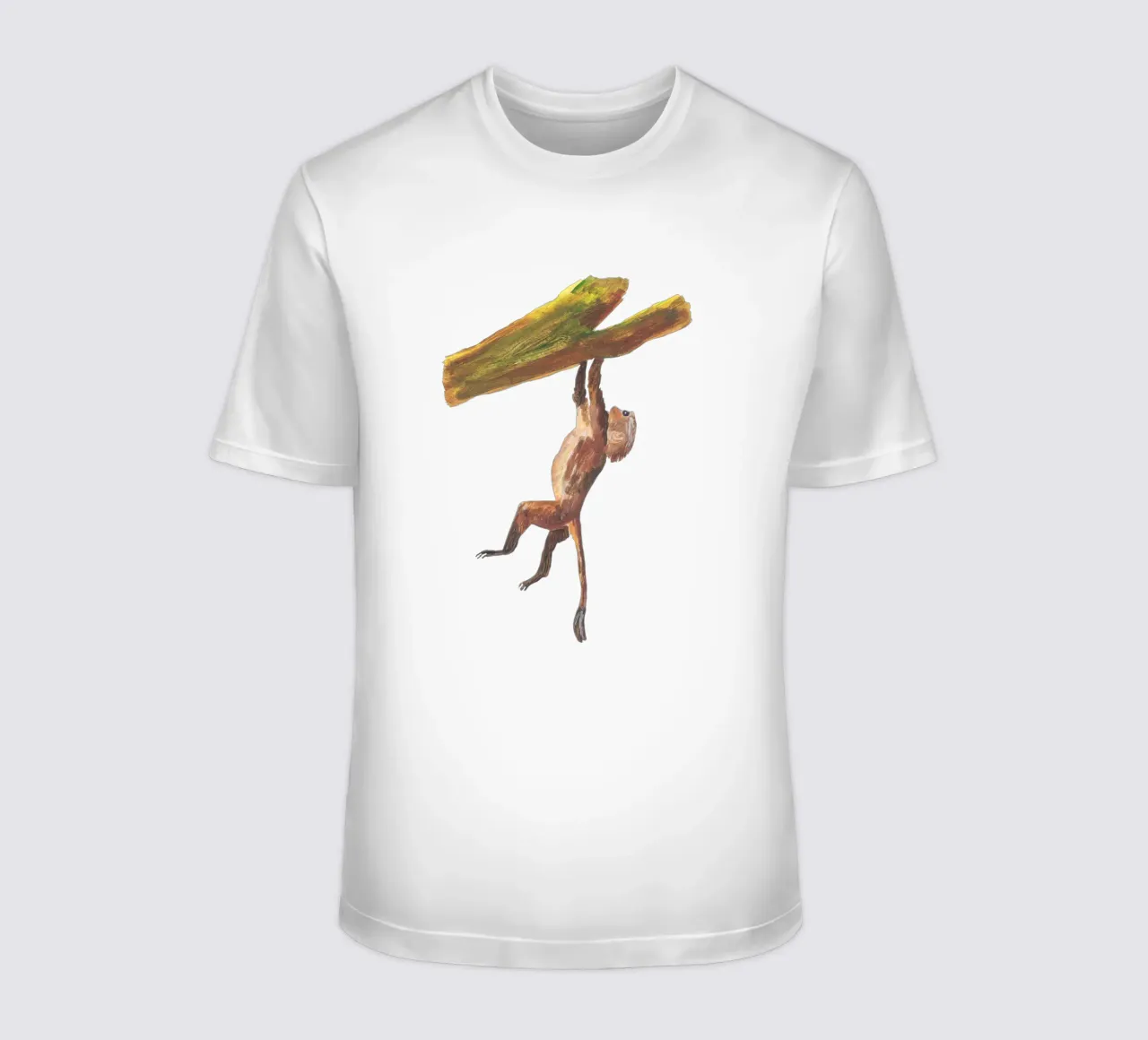 Monkey in the tree t-shirt da Femke Zwaan