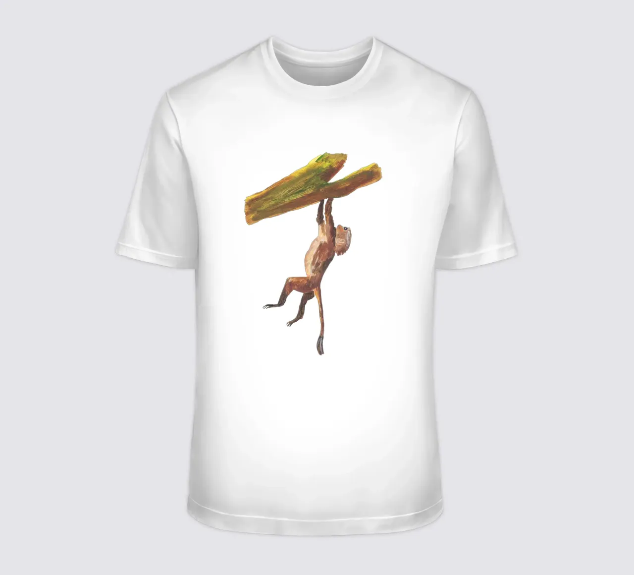 Monkey in the tree t-shirt da Femke Zwaan