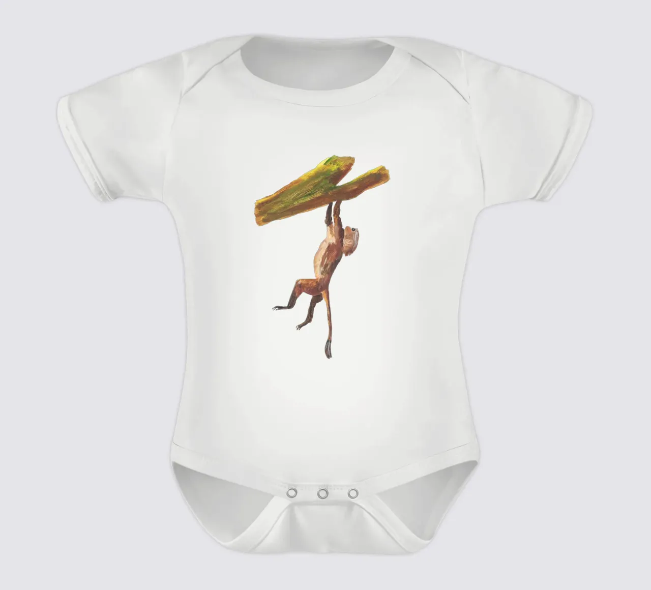Monkey in the tree body neonato maniche corte da Femke Zwaan