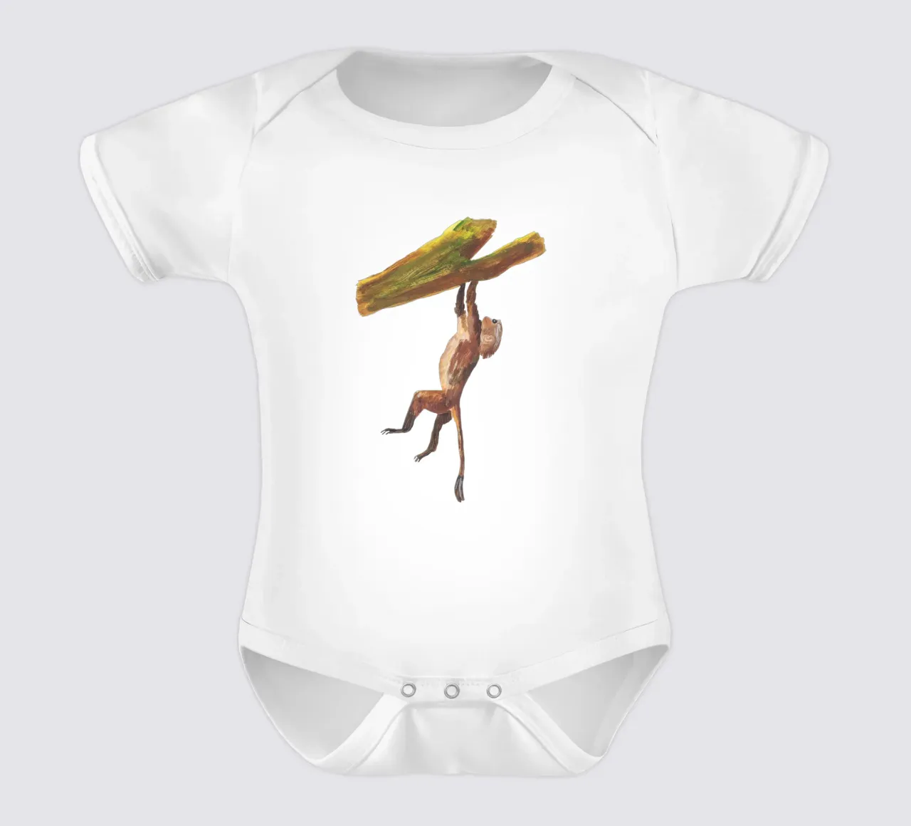 Monkey in the tree body neonato maniche corte da Femke Zwaan