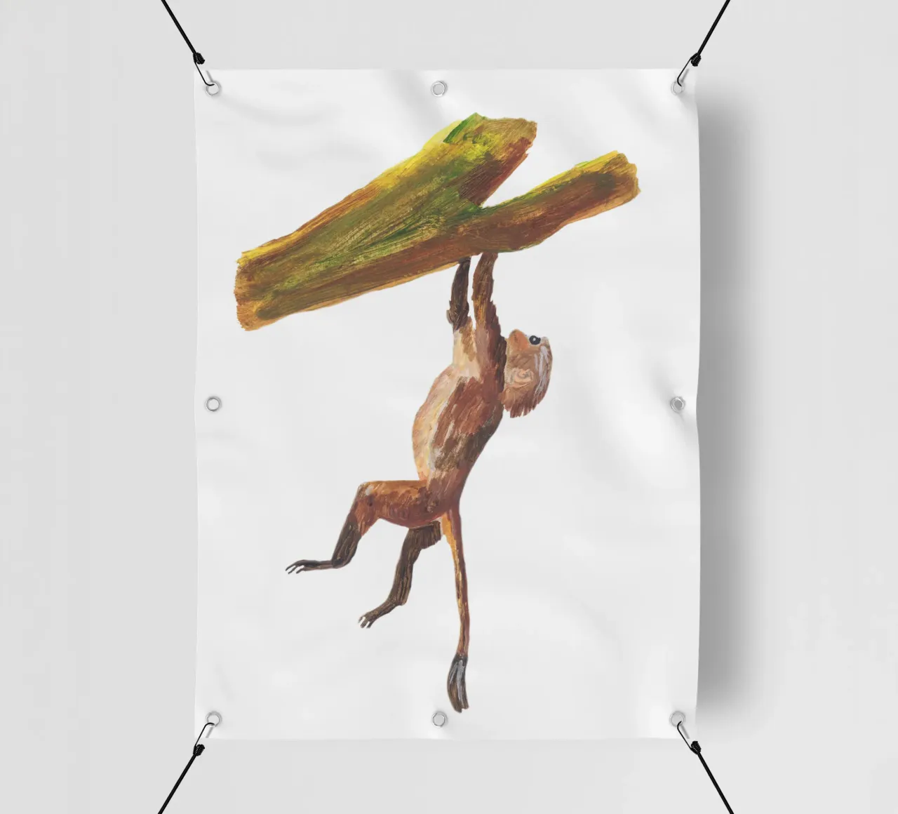 Monkey in the tree telo in pvc da Femke Zwaan