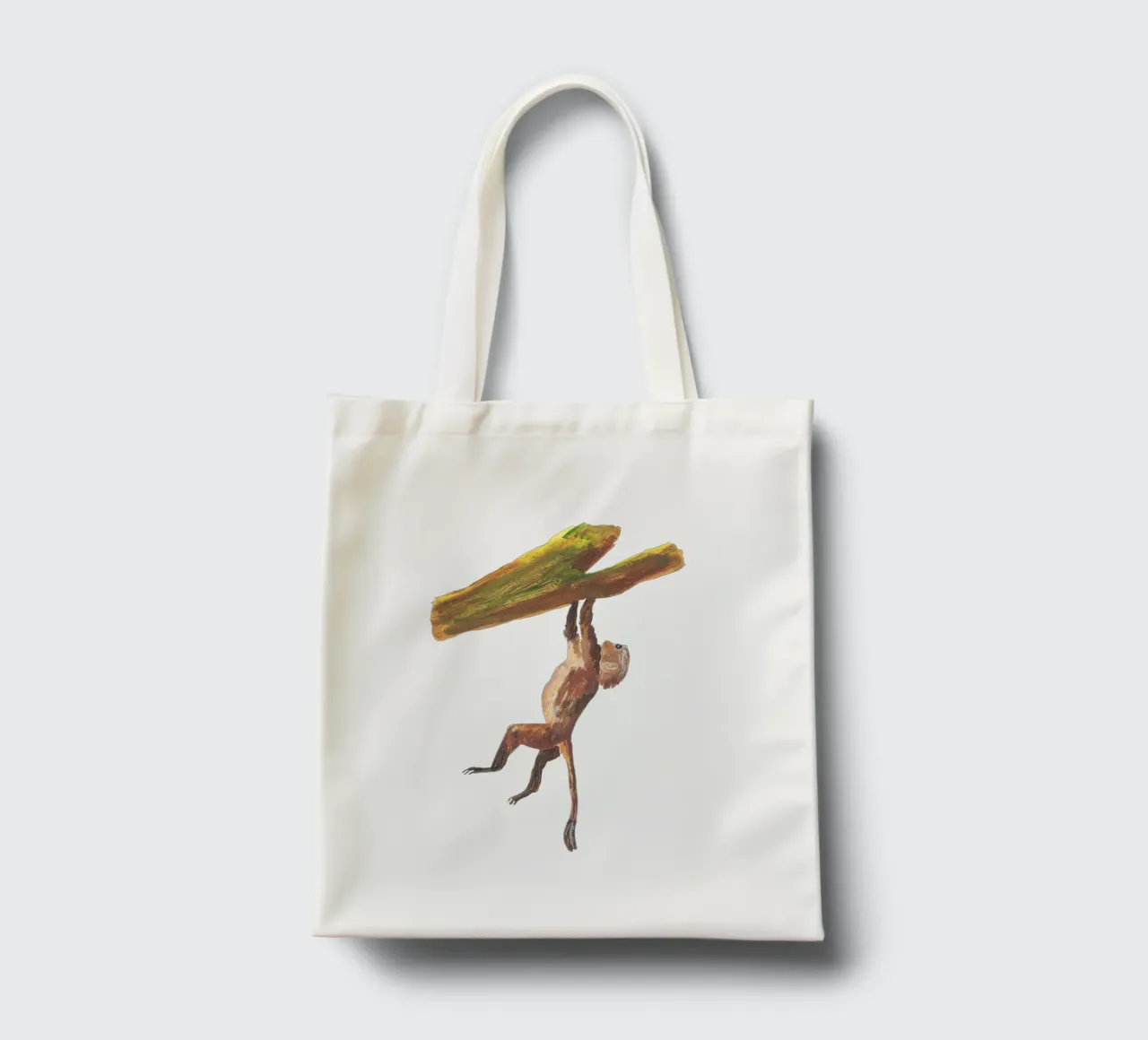 Monkey in the tree borsa in juta da Femke Zwaan