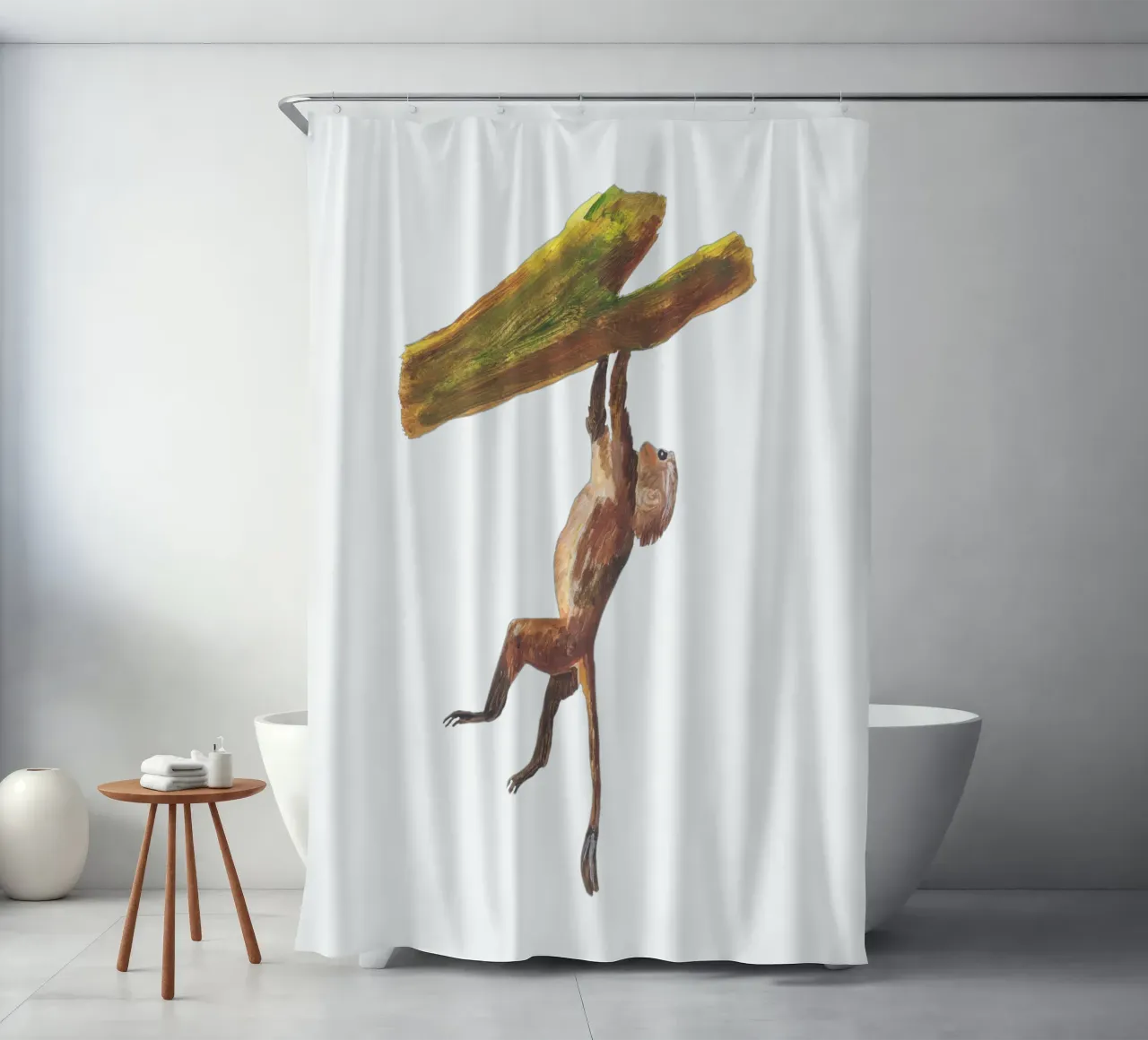 Monkey in the tree tenda da doccia da Femke Zwaan