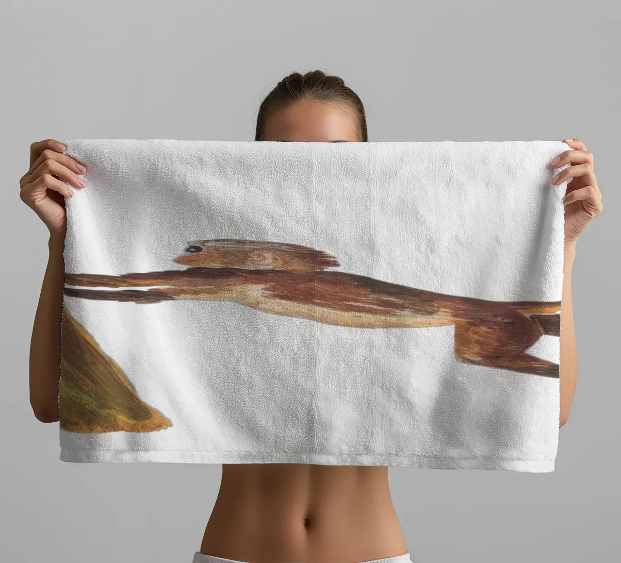 Monkey in the tree towel by Femke Zwaan