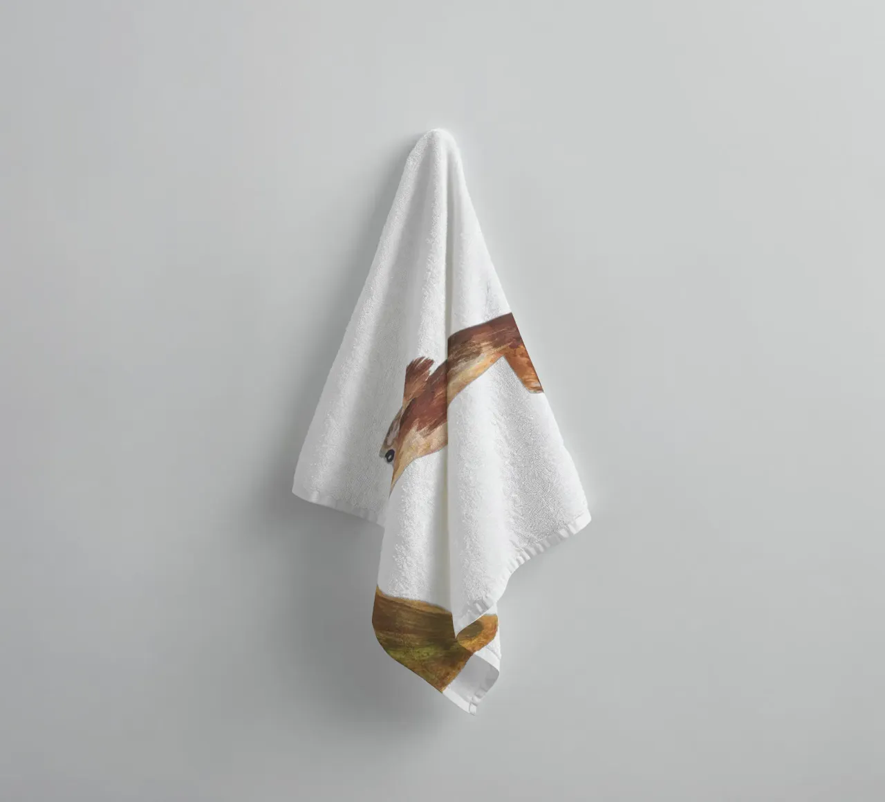 Monkey in the tree towel by Femke Zwaan