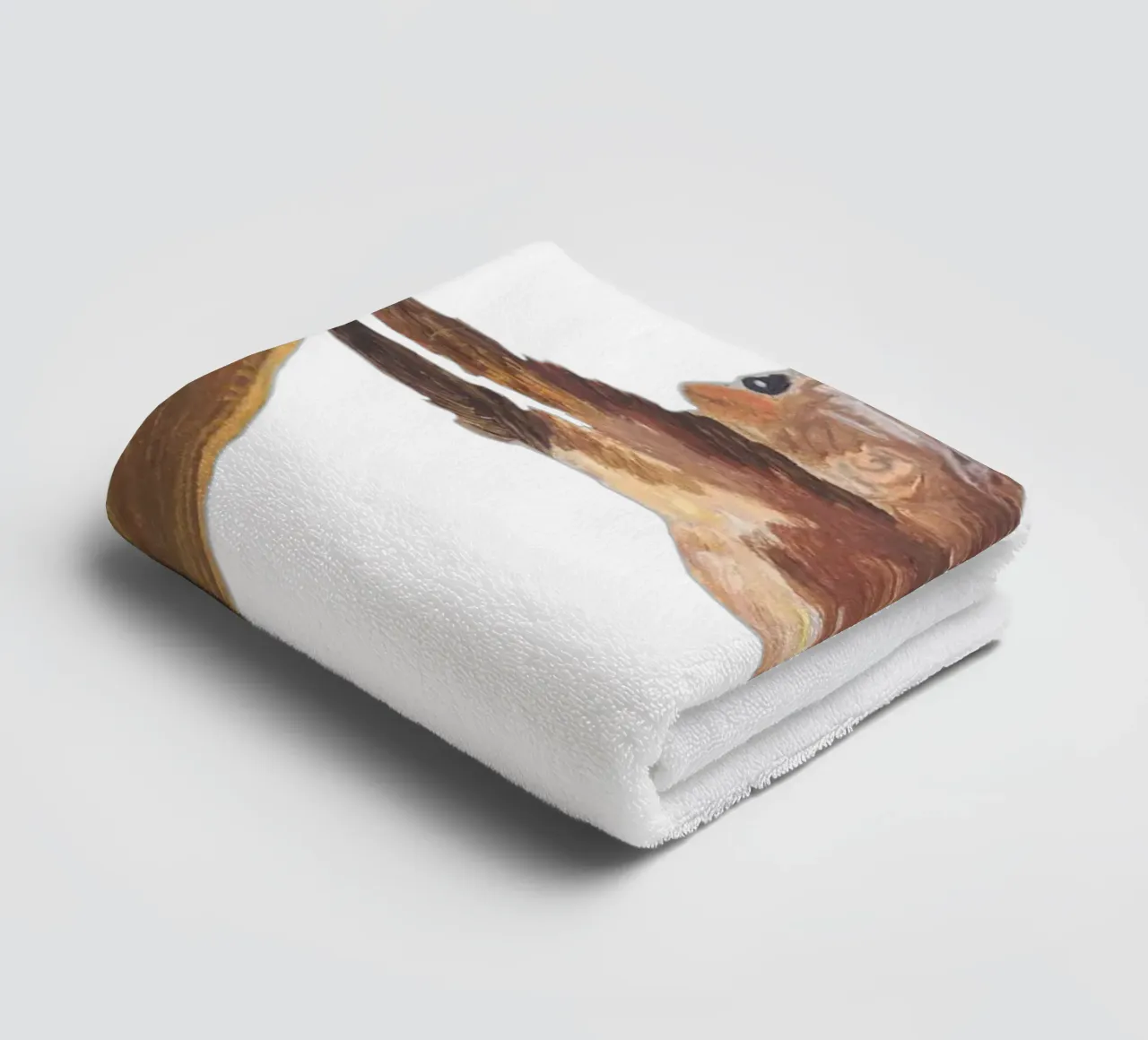 Monkey in the tree towel by Femke Zwaan