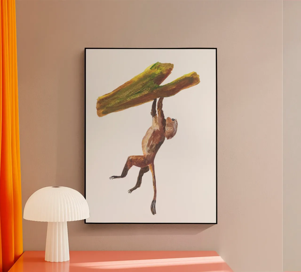 Monkey in the tree plexiglass da Femke Zwaan