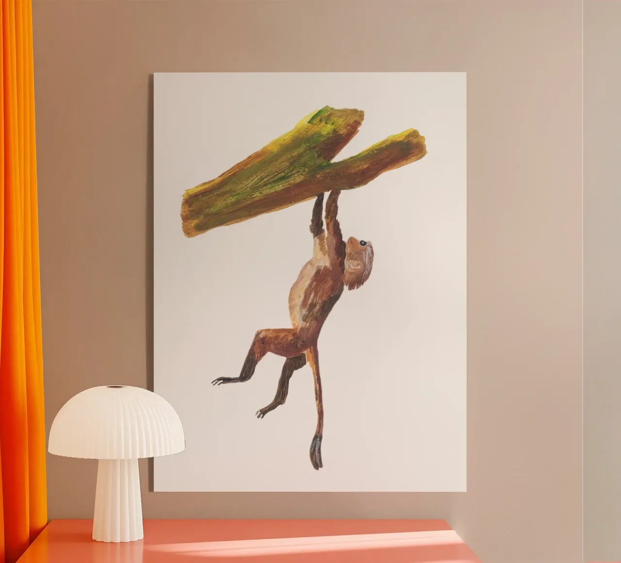 Monkey in the tree plexiglass da Femke Zwaan