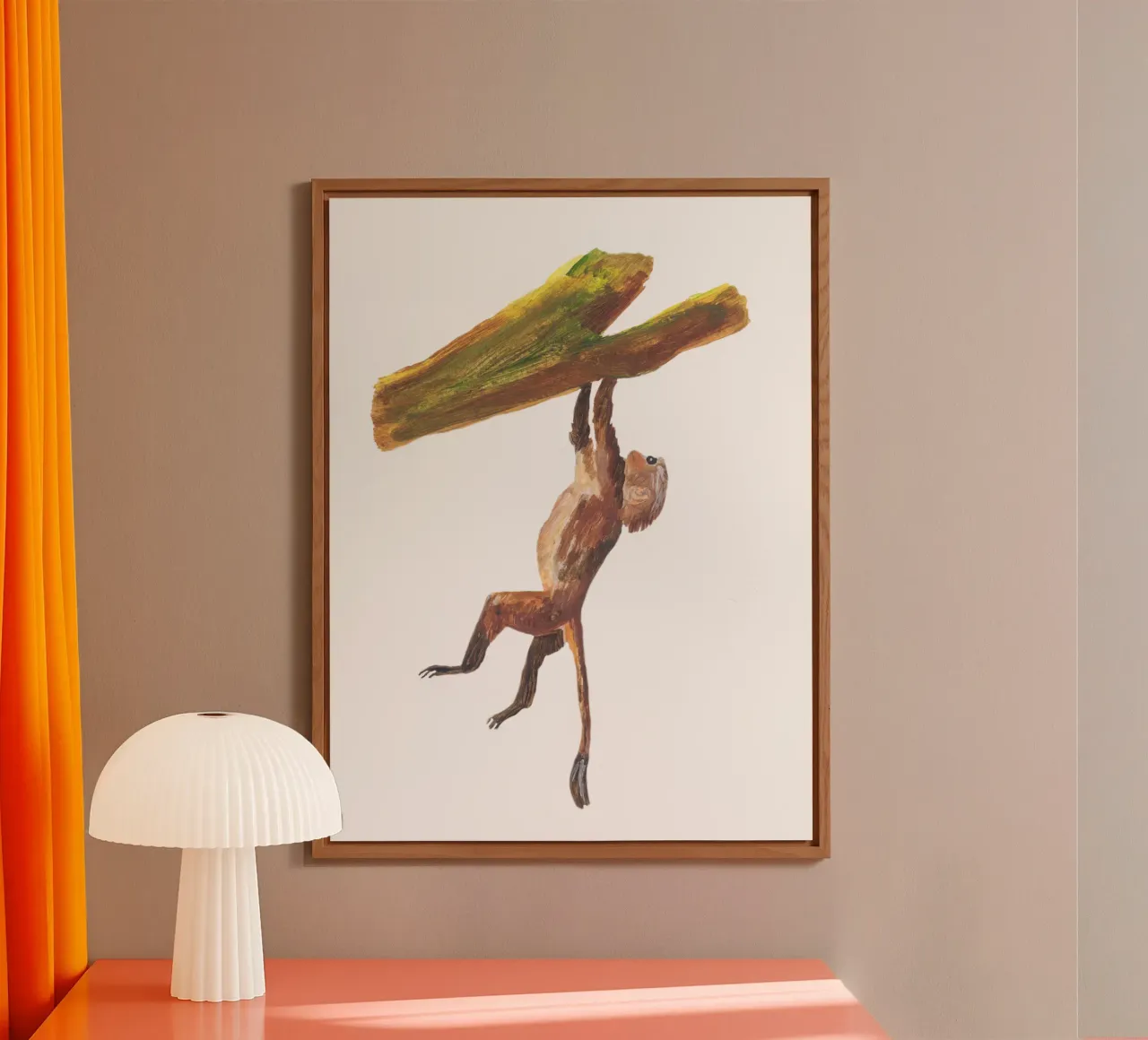 Monkey in the tree alluminio dibond da Femke Zwaan