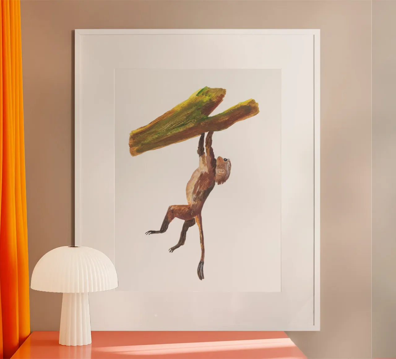 Monkey in the tree poster da Femke Zwaan