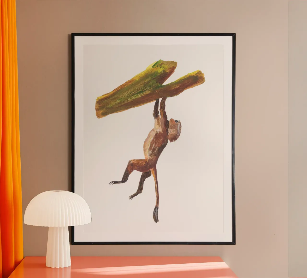 Monkey in the tree poster da Femke Zwaan