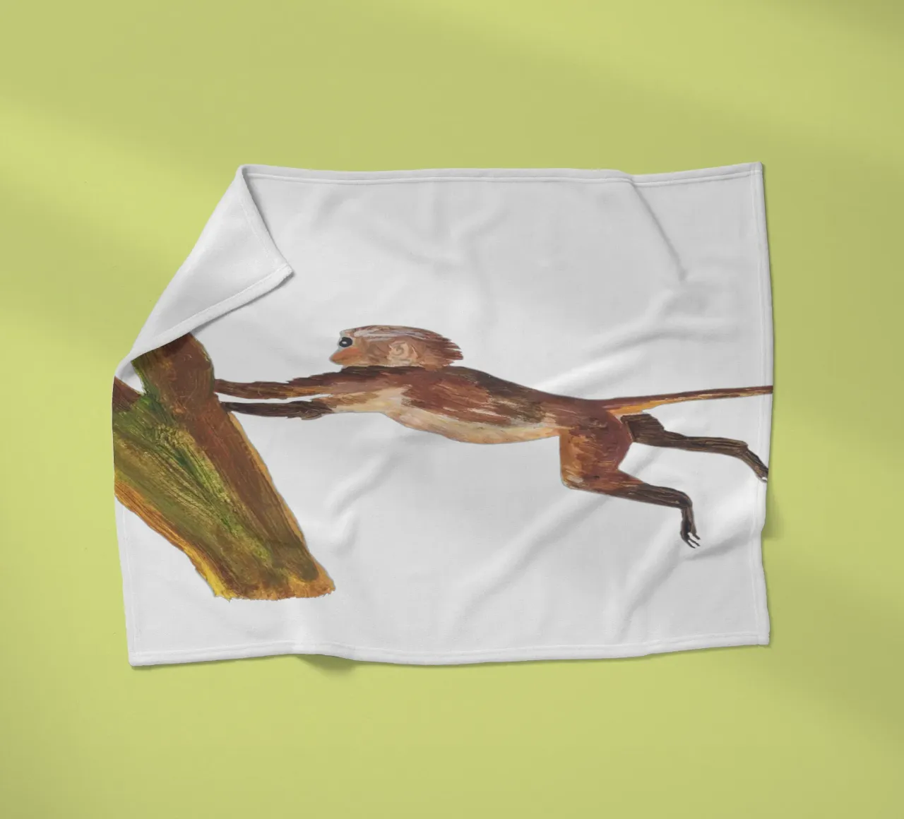 Monkey in the tree coperta in pile da Femke Zwaan