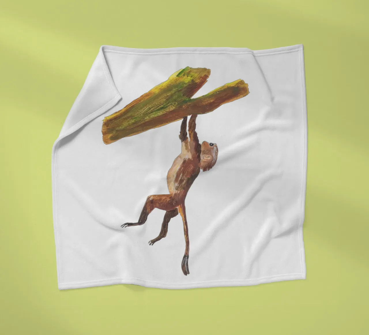 Monkey in the tree coperta in pile da Femke Zwaan