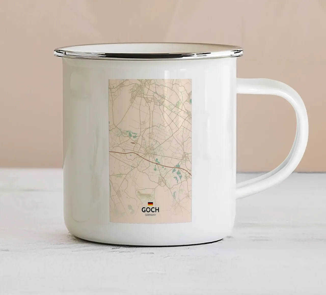 Goch DE tazza in smalto da Jacob W MICKELSON