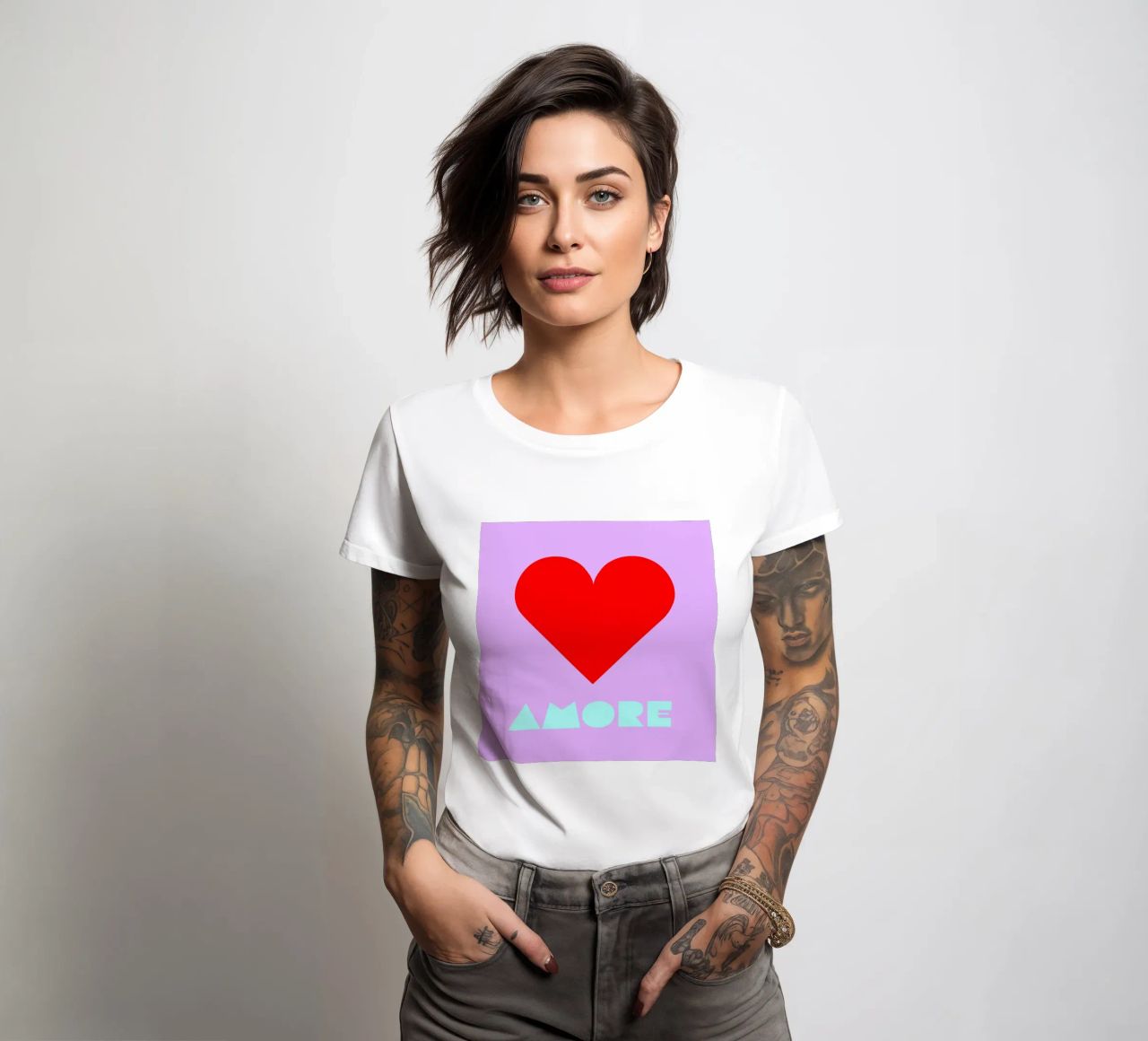 Amore dames t-shirt getailleerd van Limo und Mo
