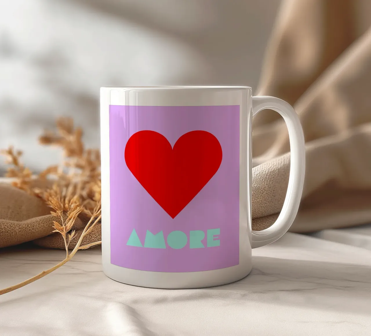 Amore ceramic mug by Limo und Mo