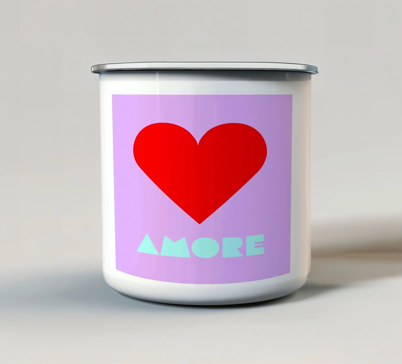 Amore tazza in smalto da Limo und Mo