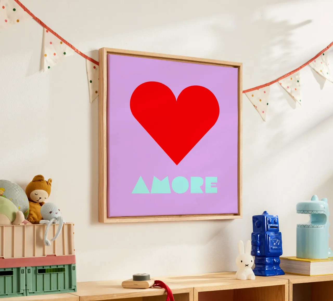 Amore tela con Cornice a cassetta da Limo und Mo